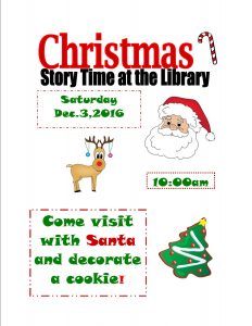 Library Christmas Story Time